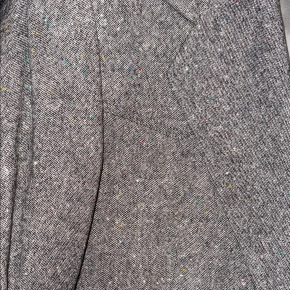 Vintage Pendleton Donegal Tweed Colorful Flexk Charcoal Wool 42L